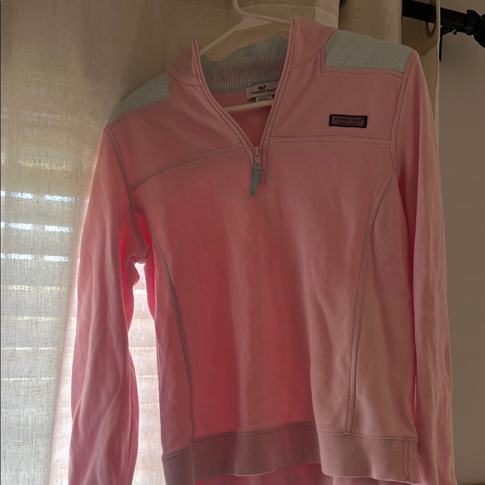 Vineyard Vines Pink Quarter-Zip Pullover